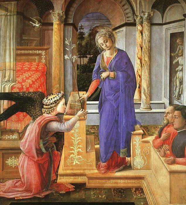 Fra Filippo Lippi Annunciation  aaa Sweden oil painting art
